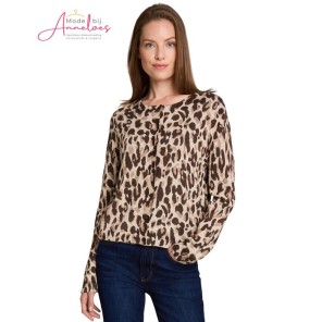 Tom Tailor Damesmode vest knit printed Leopard 1053387 Tom Tailor Damesmode vest knit printed Leopard 1053387